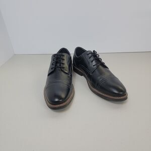Nunn Bush Men's Sz 8.5 Oxford Lace Up Comfort Dress Shoes Black Royce Cap